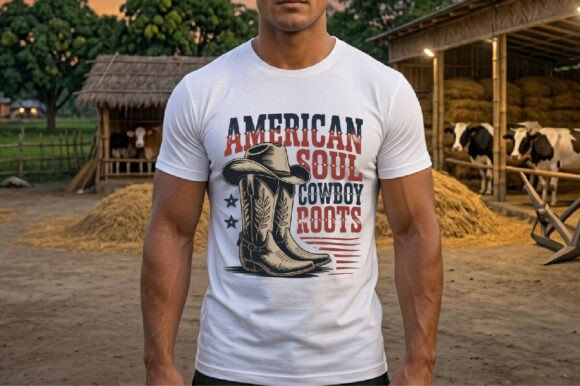 American Soul Cowboy Roots SVG PNG: Freebies & Graphics