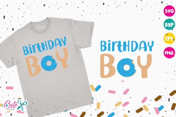 Birthday Boy Donut Graphics for T-Shirt Designs