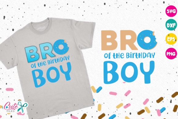 Donut Birthday Graphics for T-Shirt Designs