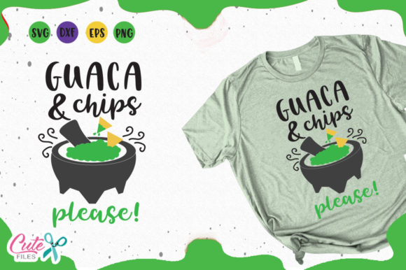 Guaca and Chips Graphics for T-Shirt Designs