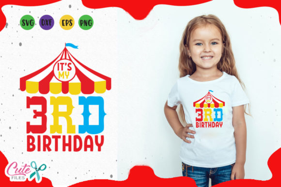 Its My 3rd Birthday Graphics and T-Shirt Designs Review