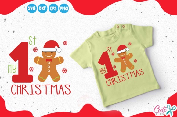 My 1st Christmas Cookie: Graphics for T-Shirt Designs